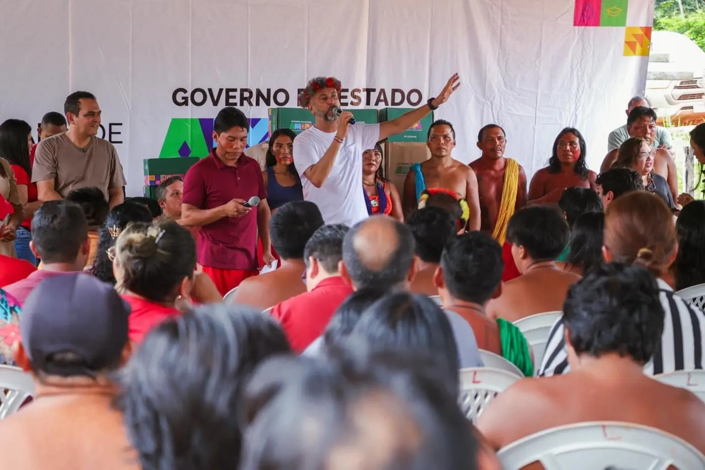 Governador Clécio celebra o Dia dos Povos Originários com a inauguração de quatro escolas indígenas nas Terras Wajãpi